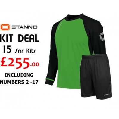 Liga Snr Kit Deal Green/Black